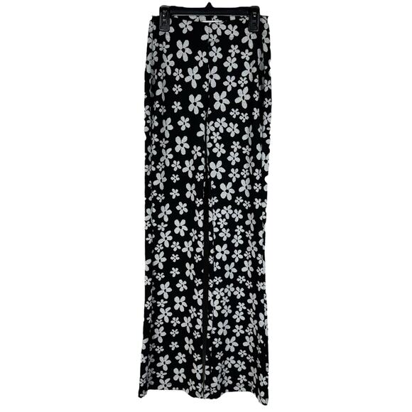 Urban Outfitters Pants - Urban Outfitters X-Small Bryn Flare Knit Pants Floral Stretch Pull-On Daisy Boho